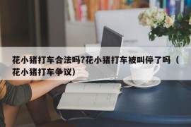 花小猪打车合法吗?花小猪打车被叫停了吗（花小猪打车争议）