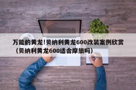 万能的黄龙!贝纳利黄龙600改装案例欣赏（贝纳利黄龙600适合摩旅吗）