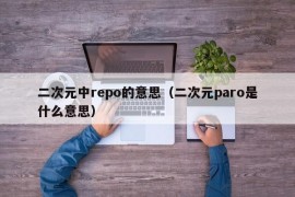 二次元中repo的意思（二次元paro是什么意思）