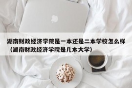 湖南财政经济学院是一本还是二本学校怎么样（湖南财政经济学院是几本大学）