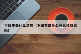 下线车是什么意思（下线车是什么意思可以买吗）