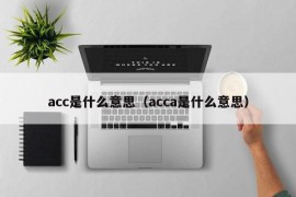 acc是什么意思（acca是什么意思）