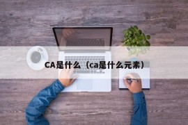 CA是什么（ca是什么元素）