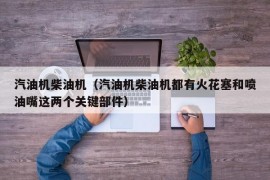 汽油机柴油机（汽油机柴油机都有火花塞和喷油嘴这两个关键部件）