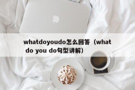 whatdoyoudo怎么回答（what do you do句型讲解）