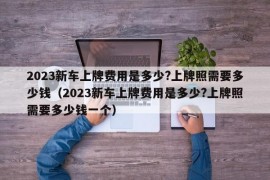 2023新车上牌费用是多少?上牌照需要多少钱（2023新车上牌费用是多少?上牌照需要多少钱一个）