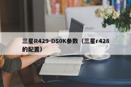 三星R429-DS0K参数（三星r428的配置）