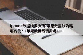 iphone数据线多少钱?苹果数据线为啥那么贵?（苹果数据线很贵吗）