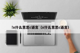 !x什么意思c语言（x什么意思c语言）