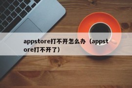 appstore打不开怎么办（appstore打不开了）