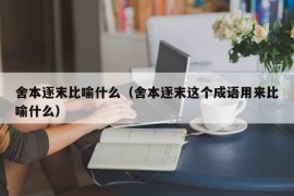 舍本逐末比喻什么（舍本逐末这个成语用来比喻什么）