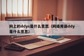 网上的ddys是什么意思（网络用语ddy是什么意思）