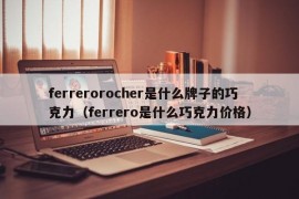 ferrerorocher是什么牌子的巧克力（ferrero是什么巧克力价格）