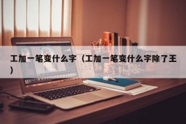 工加一笔变什么字（工加一笔变什么字除了王）