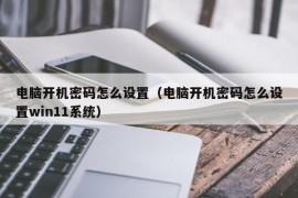 电脑开机密码怎么设置（电脑开机密码怎么设置win11系统）