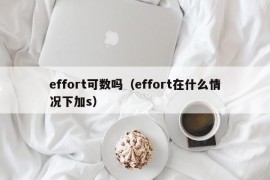 effort可数吗（effort在什么情况下加s）