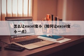 怎么让excel变小（如何让excel变小一点）