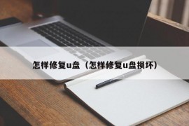 怎样修复u盘（怎样修复u盘损坏）