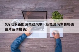 5万以下新能源电动汽车（新能源汽车价格表图片及价格表）