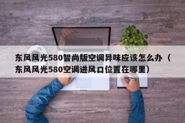 东风风光580智尚版空调异味应该怎么办（东风风光580空调进风口位置在哪里）