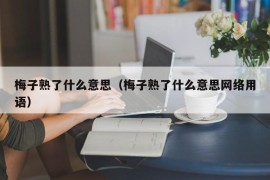 梅子熟了什么意思（梅子熟了什么意思网络用语）