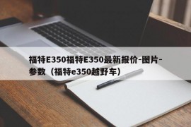 福特E350福特E350最新报价-图片-参数（福特e350越野车）