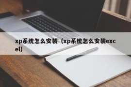 xp系统怎么安装（xp系统怎么安装excel）