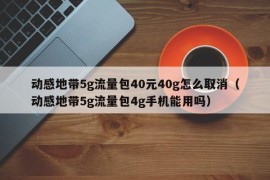 动感地带5g流量包40元40g怎么取消（动感地带5g流量包4g手机能用吗）