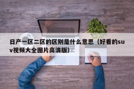 日产一区二区的区别是什么意思（好看的suv视频大全图片高清版）