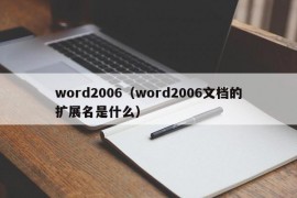 word2006（word2006文档的扩展名是什么）