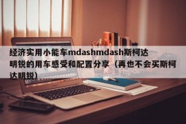 经济实用小能车mdashmdash斯柯达明锐的用车感受和配置分享（再也不会买斯柯达明锐）