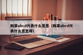 胸罩abcd代表什么意思（胸罩abcd代表什么意思呀）