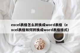 excel表格怎么转换成word表格（excel表格如何转换成word表格格式）