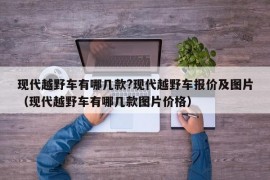 现代越野车有哪几款?现代越野车报价及图片（现代越野车有哪几款图片价格）