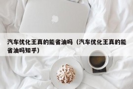 汽车优化王真的能省油吗（汽车优化王真的能省油吗知乎）