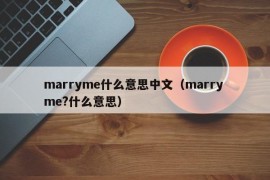 marryme什么意思中文（marry me?什么意思）