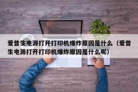 爱普生电源打开打印机爆炸原因是什么（爱普生电源打开打印机爆炸原因是什么呢）