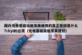 国内充电基础设施发展缓慢的真正原因是什么?cbyl的怂货（充电基础设施发展规划）