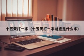 十五天打一字（十五天打一字谜底是什么字）