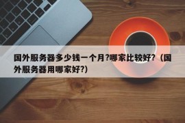 国外服务器多少钱一个月?哪家比较好?（国外服务器用哪家好?）