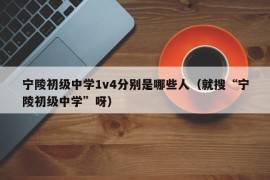 宁陵初级中学1v4分别是哪些人（就搜“宁陵初级中学”呀）