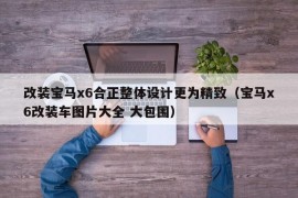 改装宝马x6合正整体设计更为精致（宝马x6改装车图片大全 大包围）