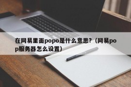 在网易里面popo是什么意思?（网易pop服务器怎么设置）