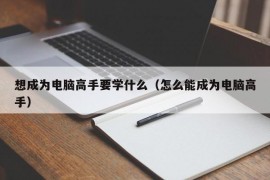 想成为电脑高手要学什么（怎么能成为电脑高手）