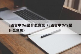 c语言中%s是什么意思（c语言中%*s是什么意思）