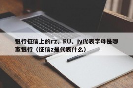 银行征信上的rz、RU、jy代表字母是哪家银行（征信z是代表什么）