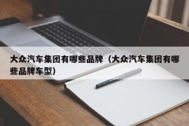 大众汽车集团有哪些品牌（大众汽车集团有哪些品牌车型）