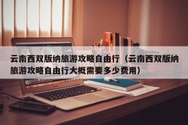 云南西双版纳旅游攻略自由行（云南西双版纳旅游攻略自由行大概需要多少费用）