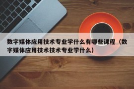 数字媒体应用技术专业学什么有哪些课程（数字媒体应用技术技术专业学什么）