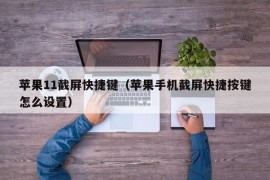 苹果11截屏快捷键（苹果手机截屏快捷按键怎么设置）